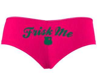 Frisk Me - Police Badge - Fuchsia Boyshort