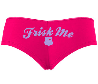 Frisk Me - Police Badge - Fuchsia Boyshort