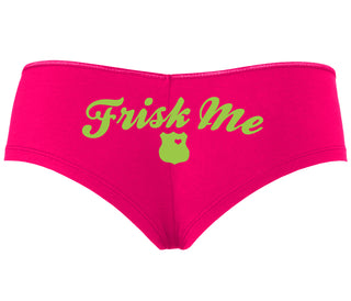 Frisk Me - Police Badge - Fuchsia Boyshort