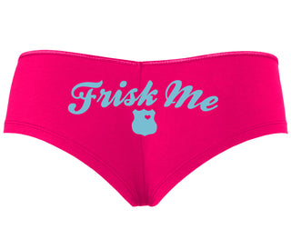 Frisk Me - Police Badge - Fuchsia Boyshort