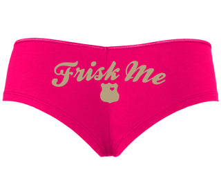 Frisk Me - Police Badge - Fuchsia Boyshort