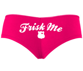 Frisk Me - Police Badge - Fuchsia Boyshort