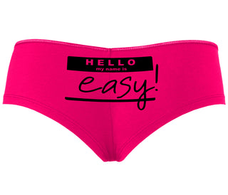Hello My Name Is Easy - Fuchsia Boyshort