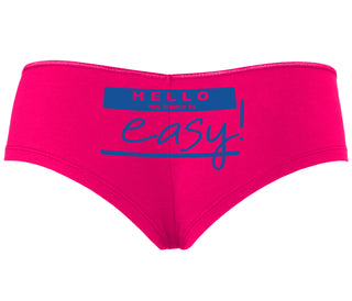 Hello My Name Is Easy - Fuchsia Boyshort