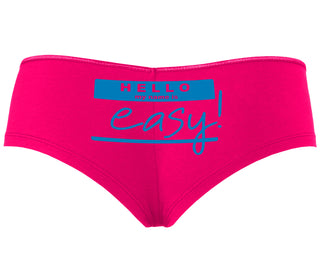 Hello My Name Is Easy - Fuchsia Boyshort