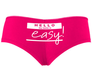 Hello My Name Is Easy - Fuchsia Boyshort