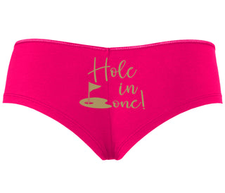 Hole In One - Suggestive Golf - Fuchsia Boyshort