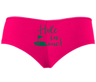 Hole In One - Suggestive Golf - Fuchsia Boyshort