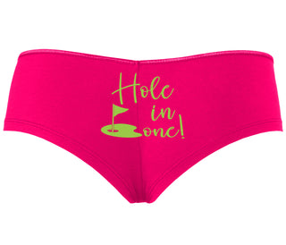 Hole In One - Suggestive Golf - Fuchsia Boyshort