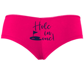 Hole In One - Suggestive Golf - Fuchsia Boyshort