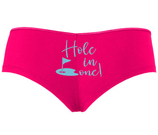 Hole In One - Suggestive Golf - Fuchsia Boyshort