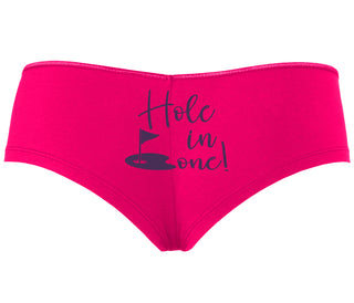 Hole In One - Suggestive Golf - Fuchsia Boyshort