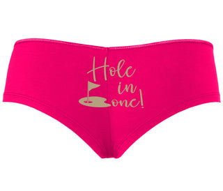 Hole In One - Suggestive Golf - Fuchsia Boyshort
