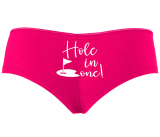 Hole In One - Suggestive Golf - Fuchsia Boyshort