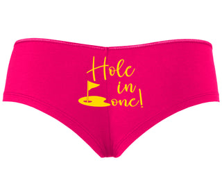 Hole In One - Suggestive Golf - Fuchsia Boyshort