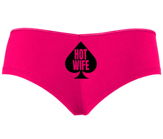 Hot Wife Spade Symbol - Fuchsia Boyshort