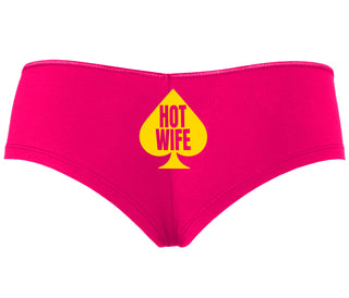 Hot Wife Spade Symbol - Fuchsia Boyshort