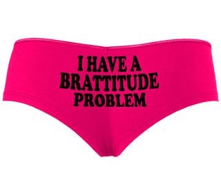 I Have A Brattitude Problem - Fuchsia Boyshort