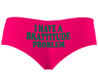 I Have A Brattitude Problem - Fuchsia Boyshort