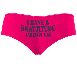 I Have A Brattitude Problem - Fuchsia Boyshort
