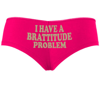 I Have A Brattitude Problem - Fuchsia Boyshort