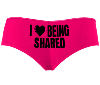 I Love Being Shared - Fuchsia Boyshort