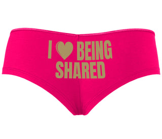 I Love Being Shared - Fuchsia Boyshort