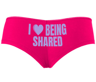 I Love Being Shared - Fuchsia Boyshort