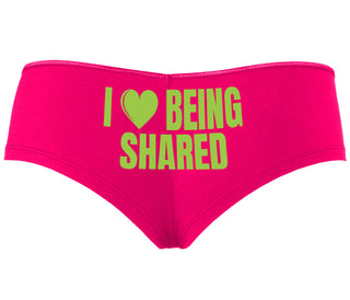 I Love Being Shared - Fuchsia Boyshort