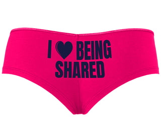I Love Being Shared - Fuchsia Boyshort