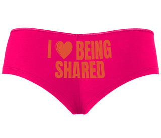 I Love Being Shared - Fuchsia Boyshort