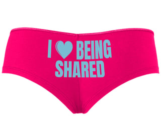 I Love Being Shared - Fuchsia Boyshort