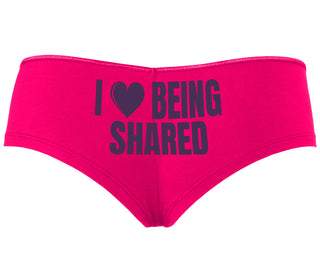 I Love Being Shared - Fuchsia Boyshort