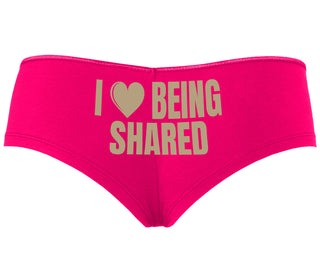 I Love Being Shared - Fuchsia Boyshort