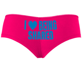 I Love Being Shared - Fuchsia Boyshort