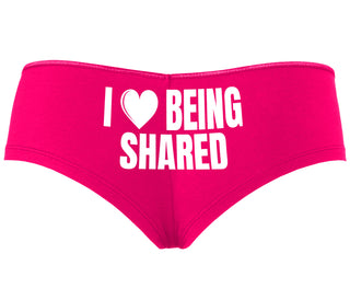 I Love Being Shared - Fuchsia Boyshort