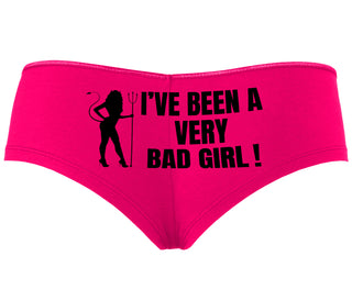 I've Been A Very Bad Girl - Fuchsia Boyshort