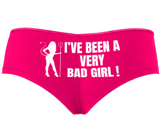 I've Been A Very Bad Girl - Fuchsia Boyshort