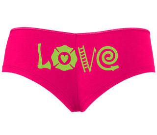 Love Fire Fighter - Fuchsia Boyshort