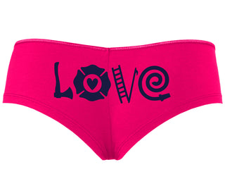 Love Fire Fighter - Fuchsia Boyshort