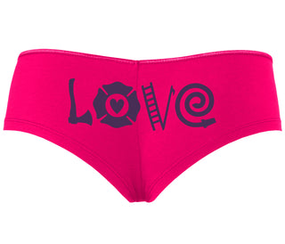 Love Fire Fighter - Fuchsia Boyshort