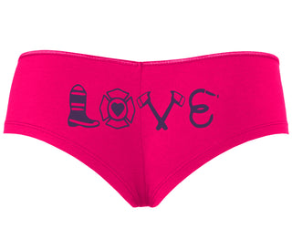 Love Fire Fighter - Fuchsia Boyshort