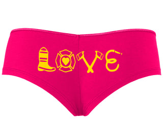 Love Fire Fighter - Fuchsia Boyshort