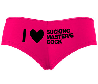 I Love Sucking Master's Cock - Fuchsia Boyshort