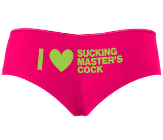 I Love Sucking Master's Cock - Fuchsia Boyshort