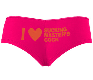 I Love Sucking Master's Cock - Fuchsia Boyshort
