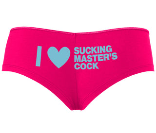 I Love Sucking Master's Cock - Fuchsia Boyshort