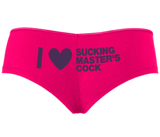 I Love Sucking Master's Cock - Fuchsia Boyshort