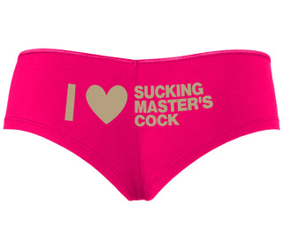 I Love Sucking Master's Cock - Fuchsia Boyshort