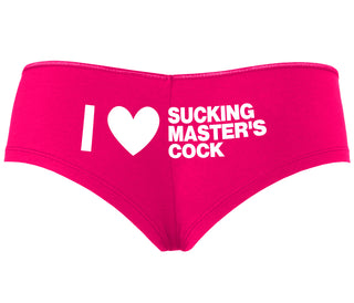 I Love Sucking Master's Cock - Fuchsia Boyshort